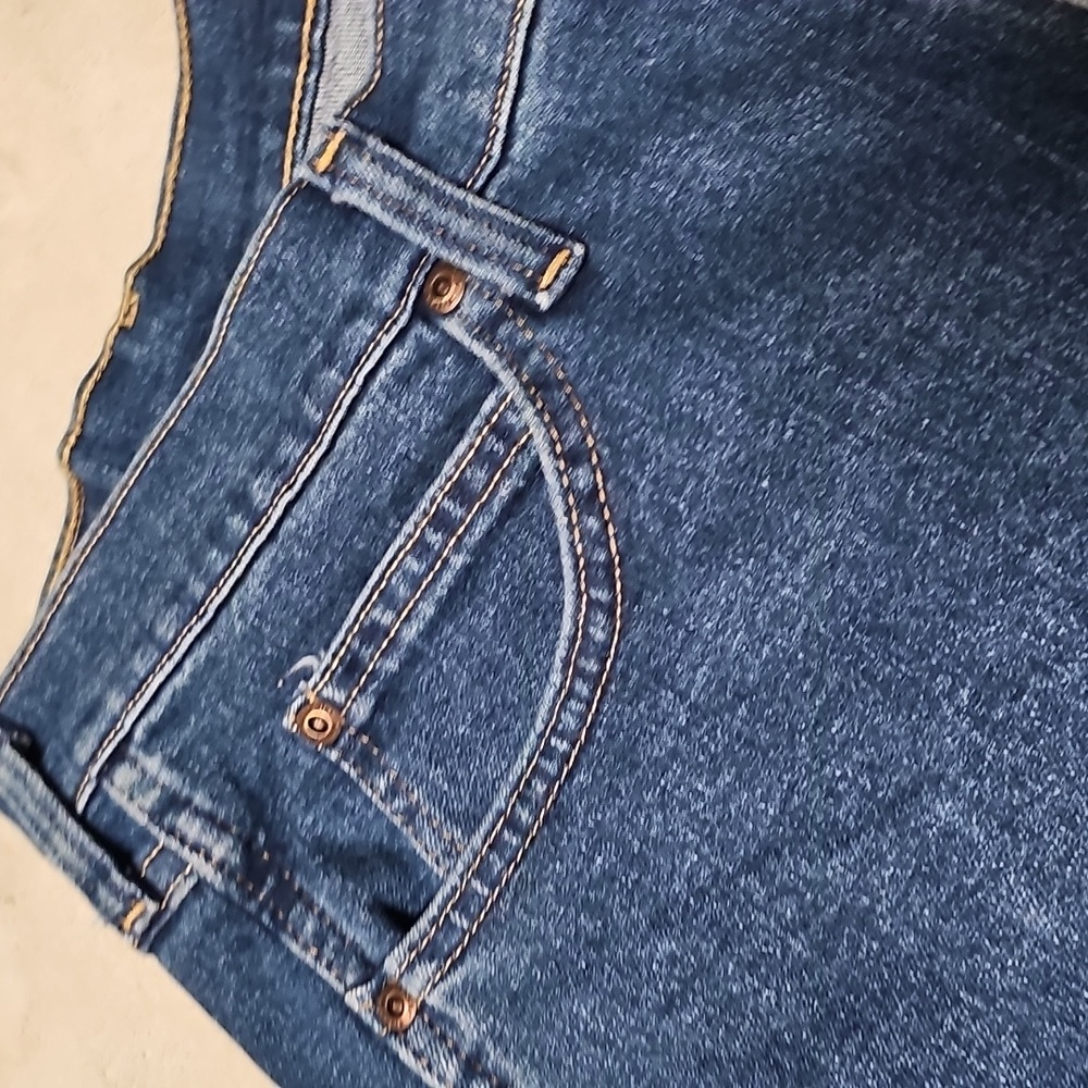 Nwt Wrangler Men's Dark Blue Denim Shorts - Picture 2 of 4